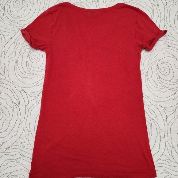 [M] Red/Pink "Love Pink" PINK Victoria's Secret Tee - Picture 6 of 7